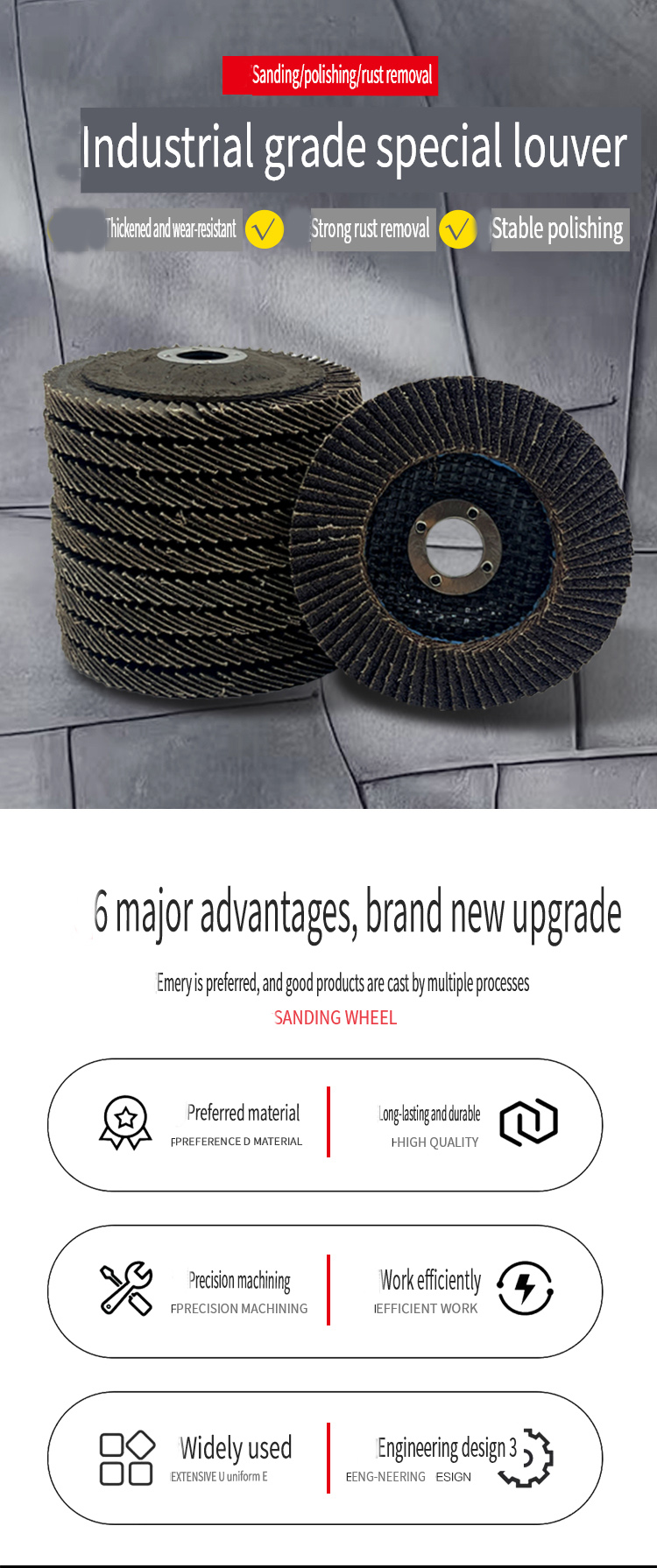 Mesh-Backed Flap Disc detail 2