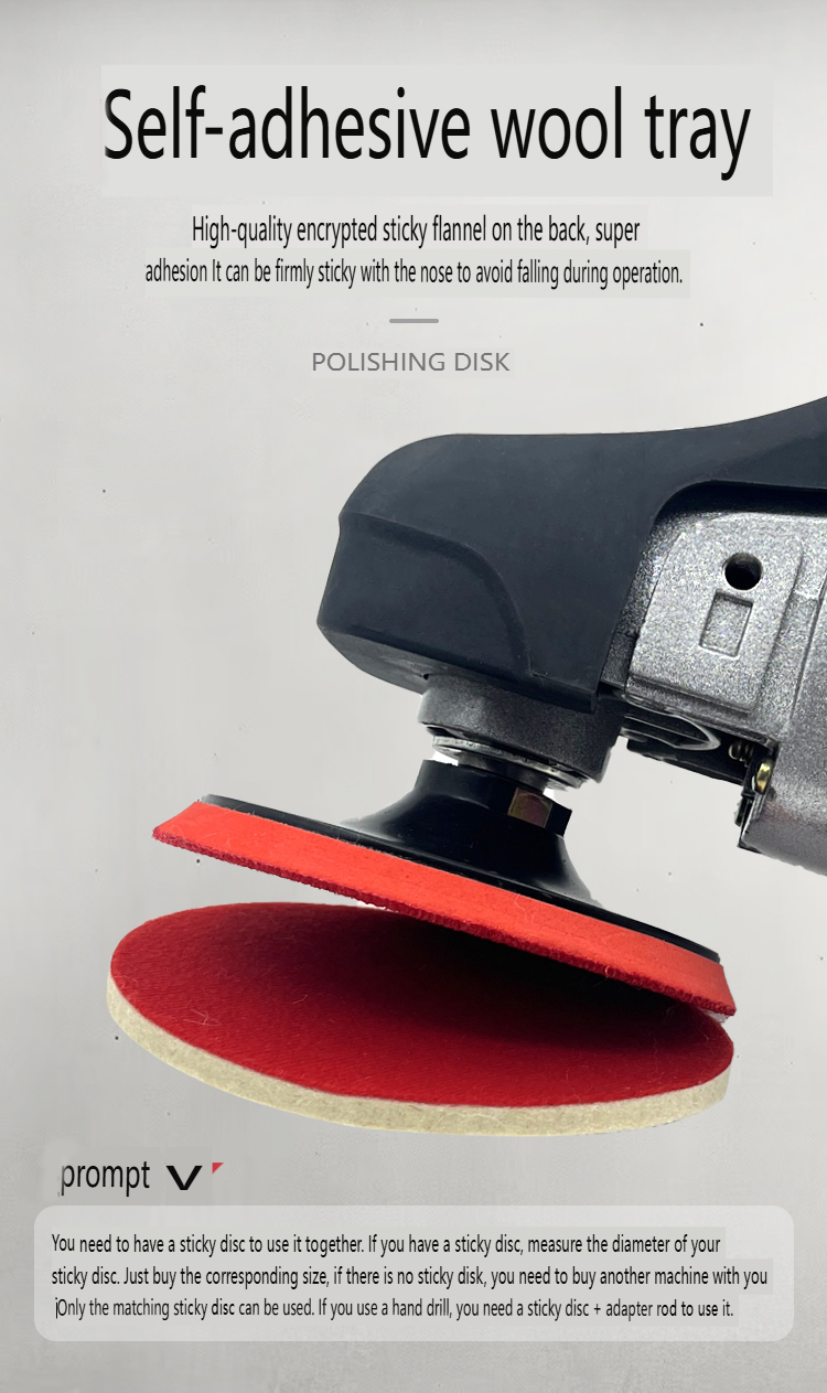 Red Velvet Buffing Wheel detail 2