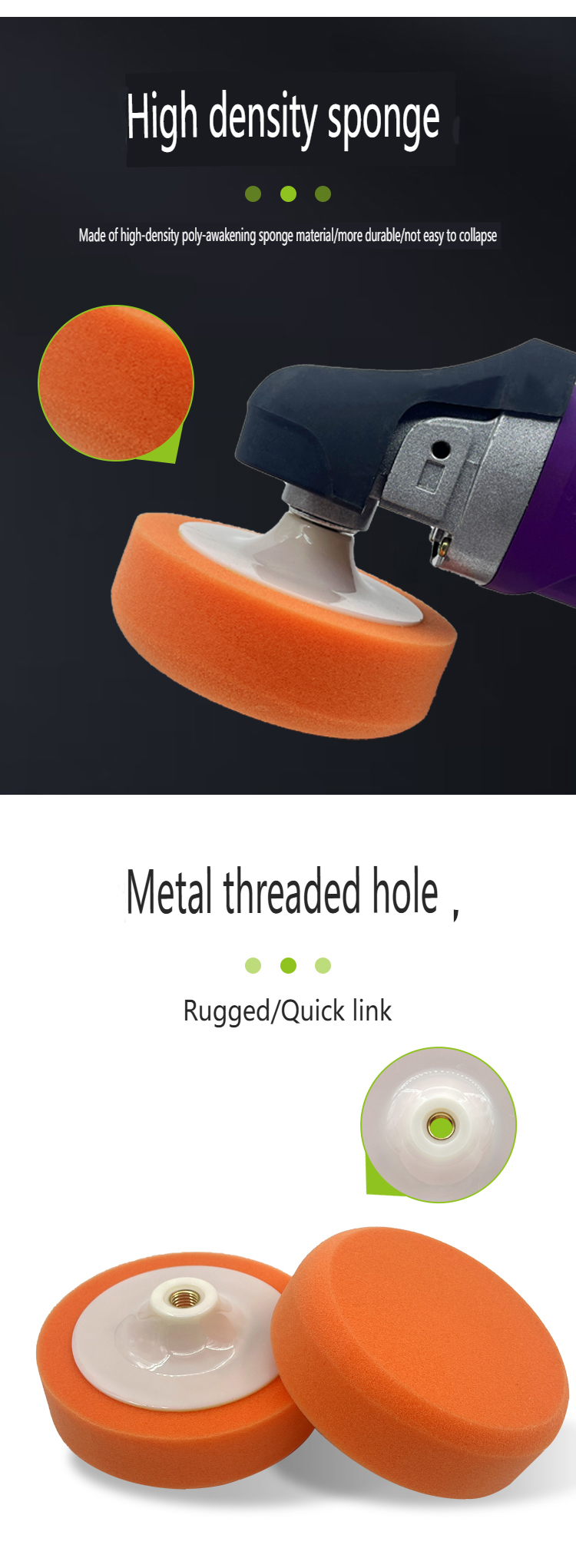 Threaded Foam Pad detail 3