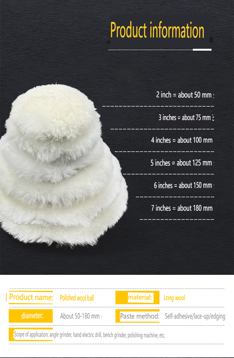Wool Polishing Ball detail 2
